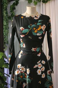 Floral Fully Flared Maxi Dress