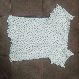 Cute Floral Smocked Top