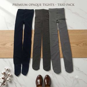Premium Opaque Tights - Trio Pack