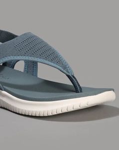Skechers Blue Fabric Thong Sandals