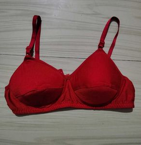Red Comfort Peded Bra