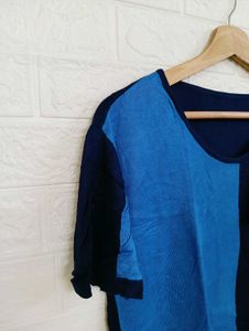 Stylish Color-Block Knit Top