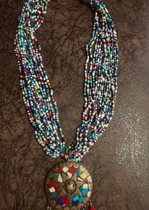 Boho Beaded Statement Necklace
