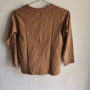 Brown Pine Lake Graphic Long Sleeve Tee