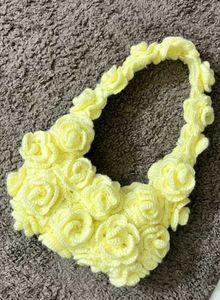 Crochet Rose Handbag