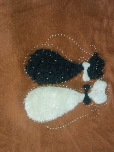 Cute Cat Design Brown Sweater