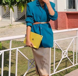 Classic Midi Woolen Skirt