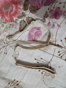 Comfortable Beige Strapless Bra