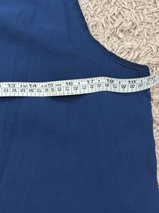 Navy Blue Layered Sleeveless Top