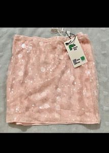 Sparkly Pink Mini Skirt