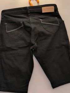Black Denim Shorts