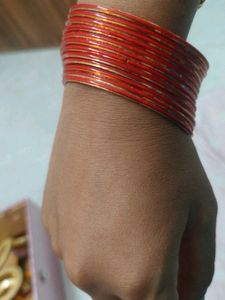 Set of orange Bangles