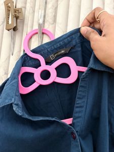 Annabelle Navy Blue Casual Shirt