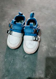 Blue & White Toddler Sneakers
