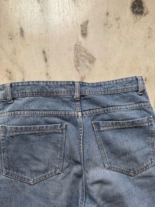 Medium  Wash Wide Leg Jeans