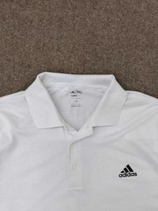 Adidas White Polo T-Shirt