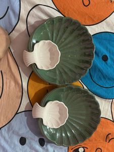 Decorative Green Shell Plate