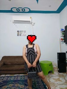 Striped Pinafore Dress (32 to 34 bust)