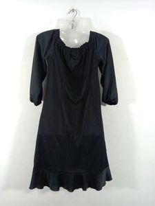 Black With Green Sequence Dress (Women's)
