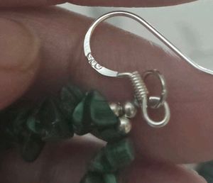 Handmade Malachite SS925 earrings