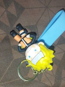 Naruto anime action figure + Keychain