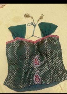 elegant designer corset lehnga with dupatta