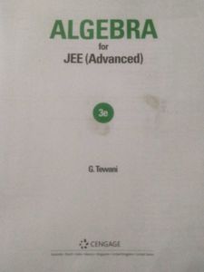 Algebra for JEE Advanced by G. Tewani