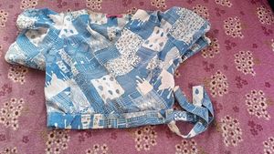 Chic Blue &amp; White Co-ord Set