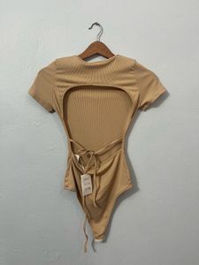 Urbanic Backless Bodysuit Tie Up Detail