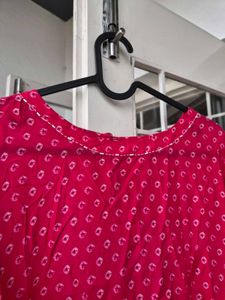 Almost new pink indo-westerm maxi dress