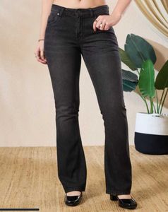 Classic Charcoal y2k Bootcut Jeans