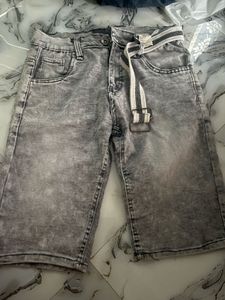 Men's Acid Wash Denim Shorts