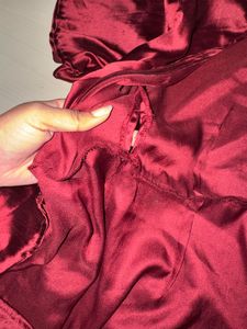Burgundy Wrap Dress