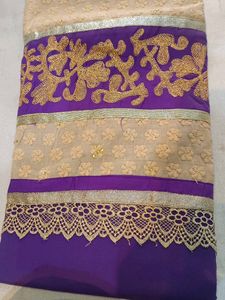 Cotton Suit With Fancy Patti