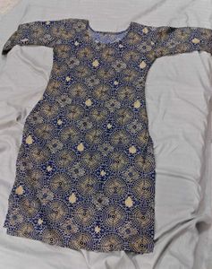 Elegant Blue Printed Kurta