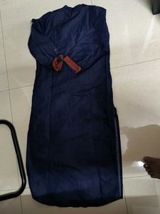 Stylish Embroidered Denim Kurta