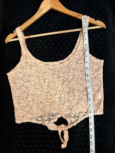 cute Lace imported Crop Top