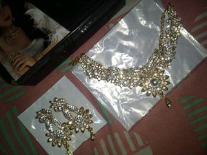 Sukkhi Fabulous Gold Plated AD Necklace Set For Wo