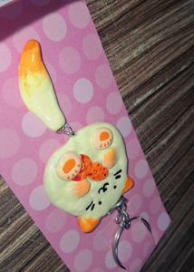 Cute Cat &amp; Fish Keychain