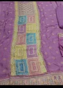 organza shimmer suit