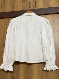 Vintage White Broderie Anglaise Blouse
