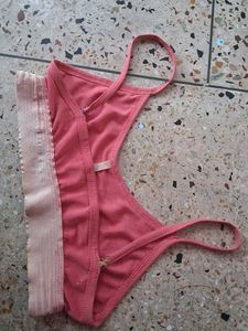 Coral Pink Sports Bra