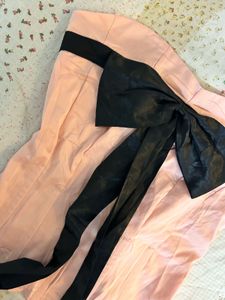 babyPink corset w black ribbon🎀🖤