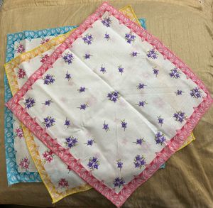 Set of 3 Floral Handkerchief