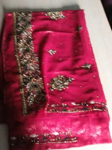 Beautiful  mahroon Embellished Saree