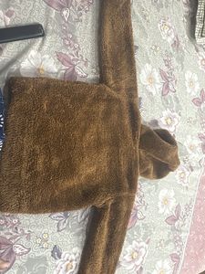 GANT Fuzzy Brown Hoodie