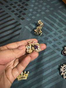 Sparkling Rhinestone Hair Clips Set