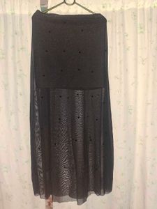 Sparkly Sheer Maxi Skirt