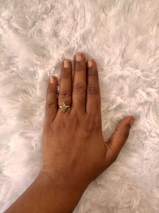 Gold Tone Statement Ring