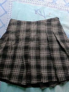 Plaid Pleated Mini Skirt🫠